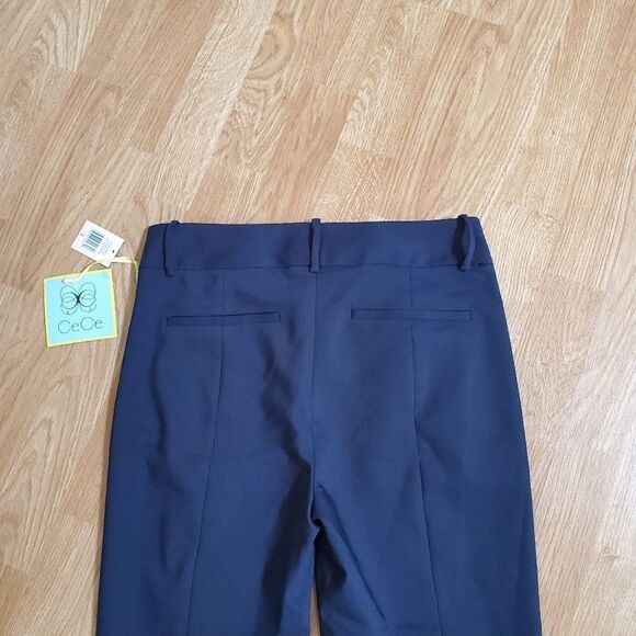 CeCe Stretch Twill Straight-Leg Pants Size 2 - Picture 6 of 12